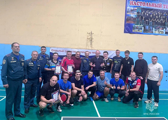 Старший инспектор МЧС из Иванова обыграла коллег мужчин в настольный теннис